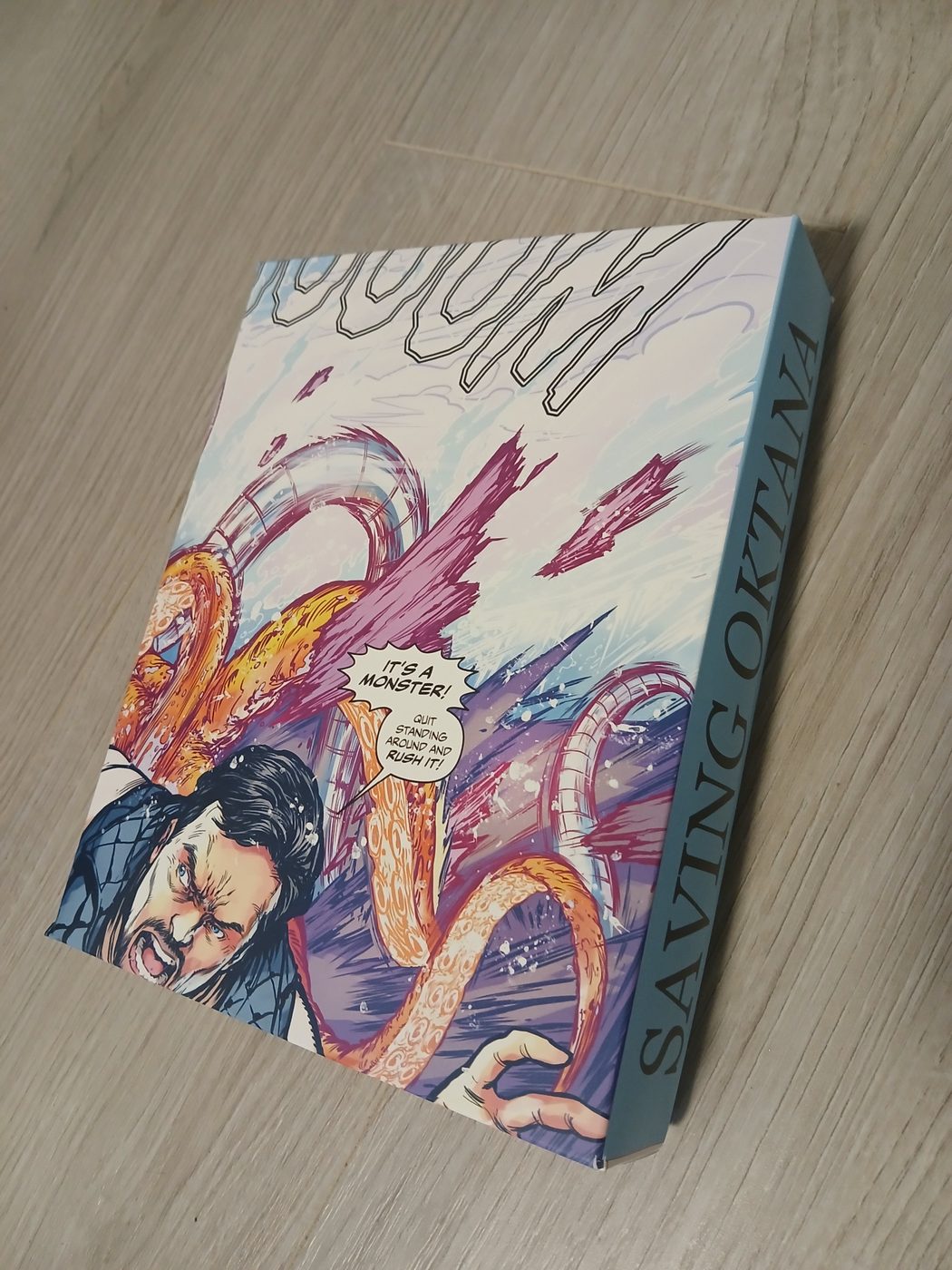Saving Oktana board game box photograph